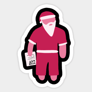 Christmas Special Santa with Wish List Sticker